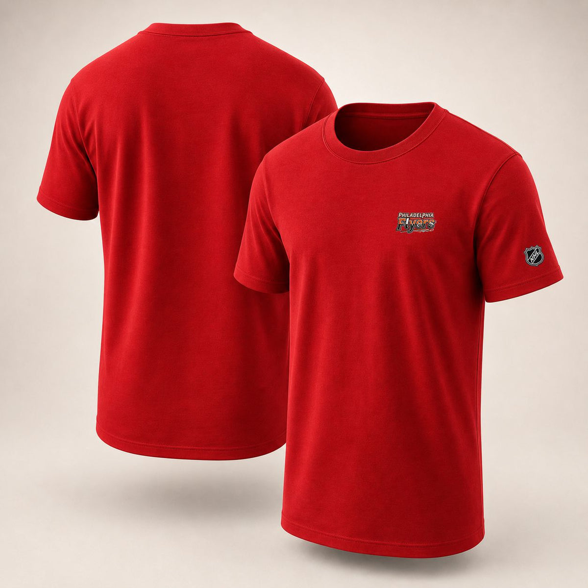 062 Philadelphia Flyers Puff Embroidered Logo T-Shirt - Unisex Short Sleeve Tee