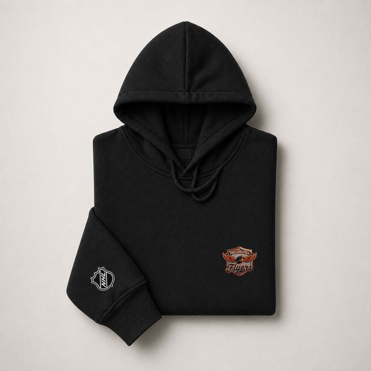 063 Philadelphia Flyers Pullover Hoodie - Embroidered Logo Fleece Sweatshirt