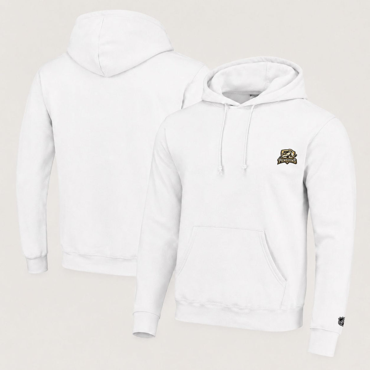 066 Pittsburgh Penguins Pullover Hoodie - Embroidered Logo Fleece Sweatshirt