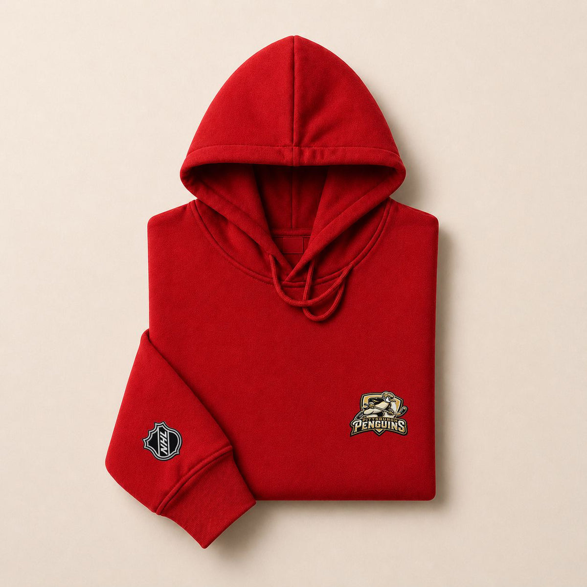 066 Pittsburgh Penguins Pullover Hoodie - Embroidered Logo Fleece Sweatshirt