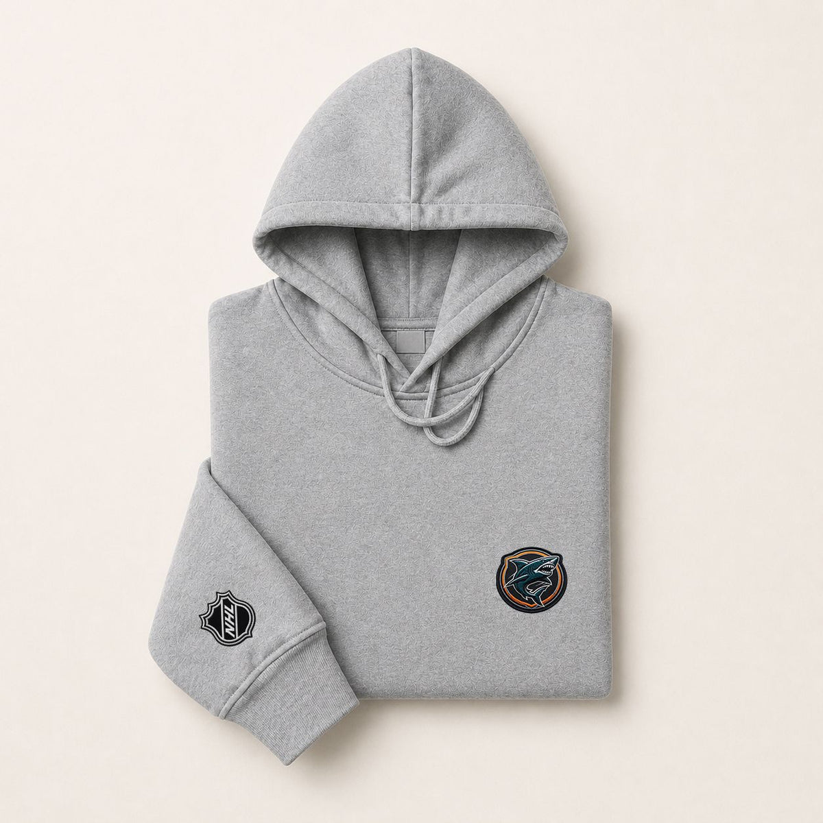 067 San Jose Sharks Pullover Hoodie - Embroidered Logo Fleece Sweatshirt