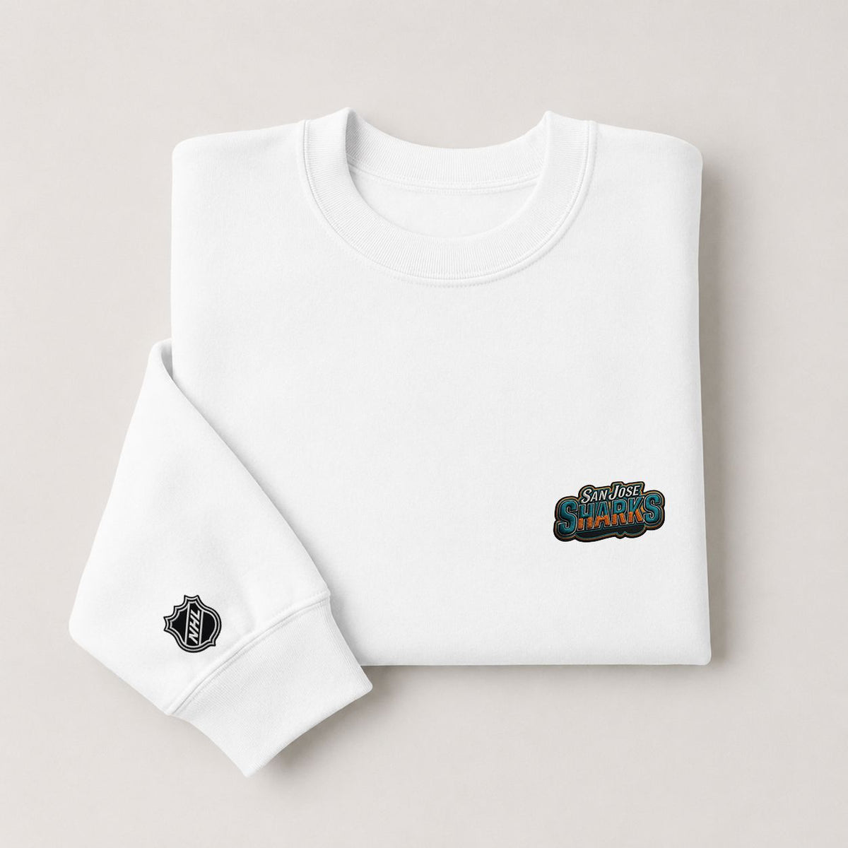 068 San Jose Sharks Crewneck Sweatshirt - Unisex Adult Pullover