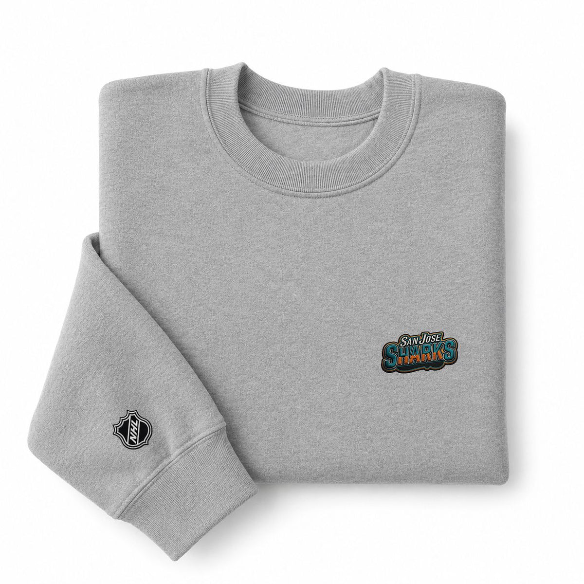 068 San Jose Sharks Crewneck Sweatshirt - Unisex Adult Pullover