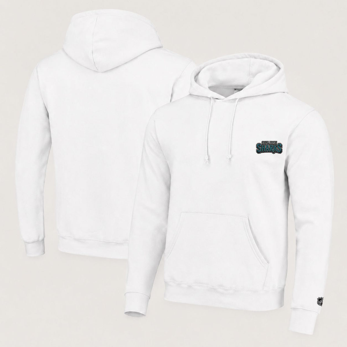 068 San Jose Sharks Pullover Hoodie - Embroidered Logo Fleece Sweatshirt