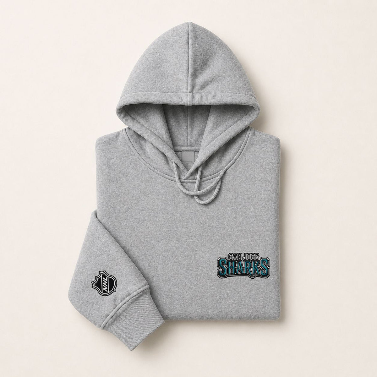 068 San Jose Sharks Pullover Hoodie - Embroidered Logo Fleece Sweatshirt
