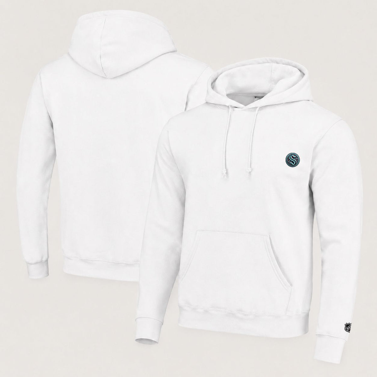 070 Seattle Kraken Pullover Hoodie - Embroidered Logo Fleece Sweatshirt