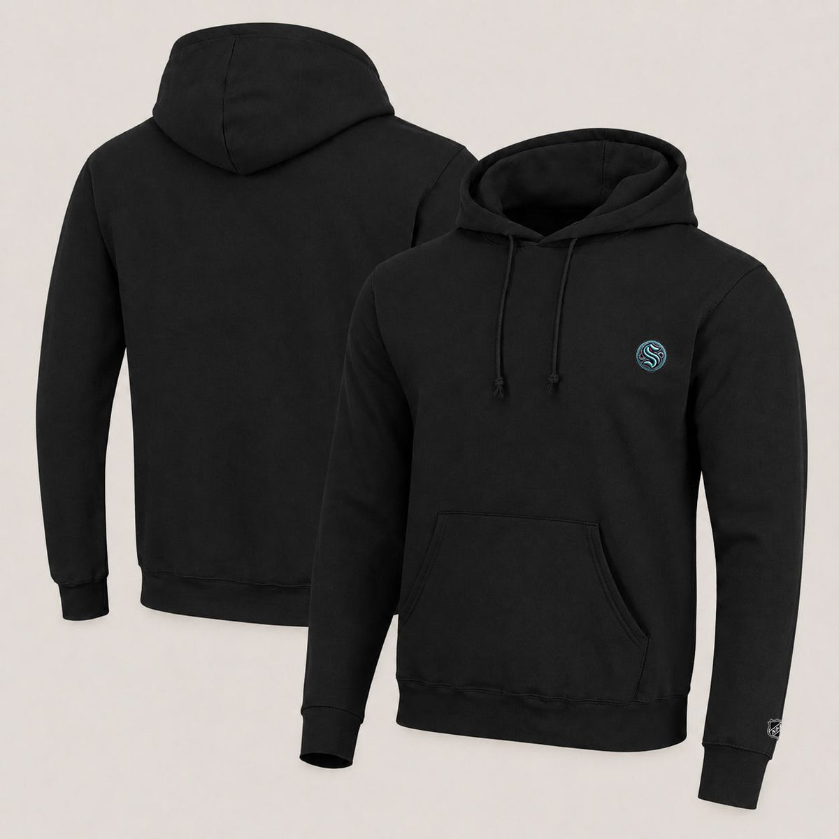 070 Seattle Kraken Pullover Hoodie - Embroidered Logo Fleece Sweatshirt