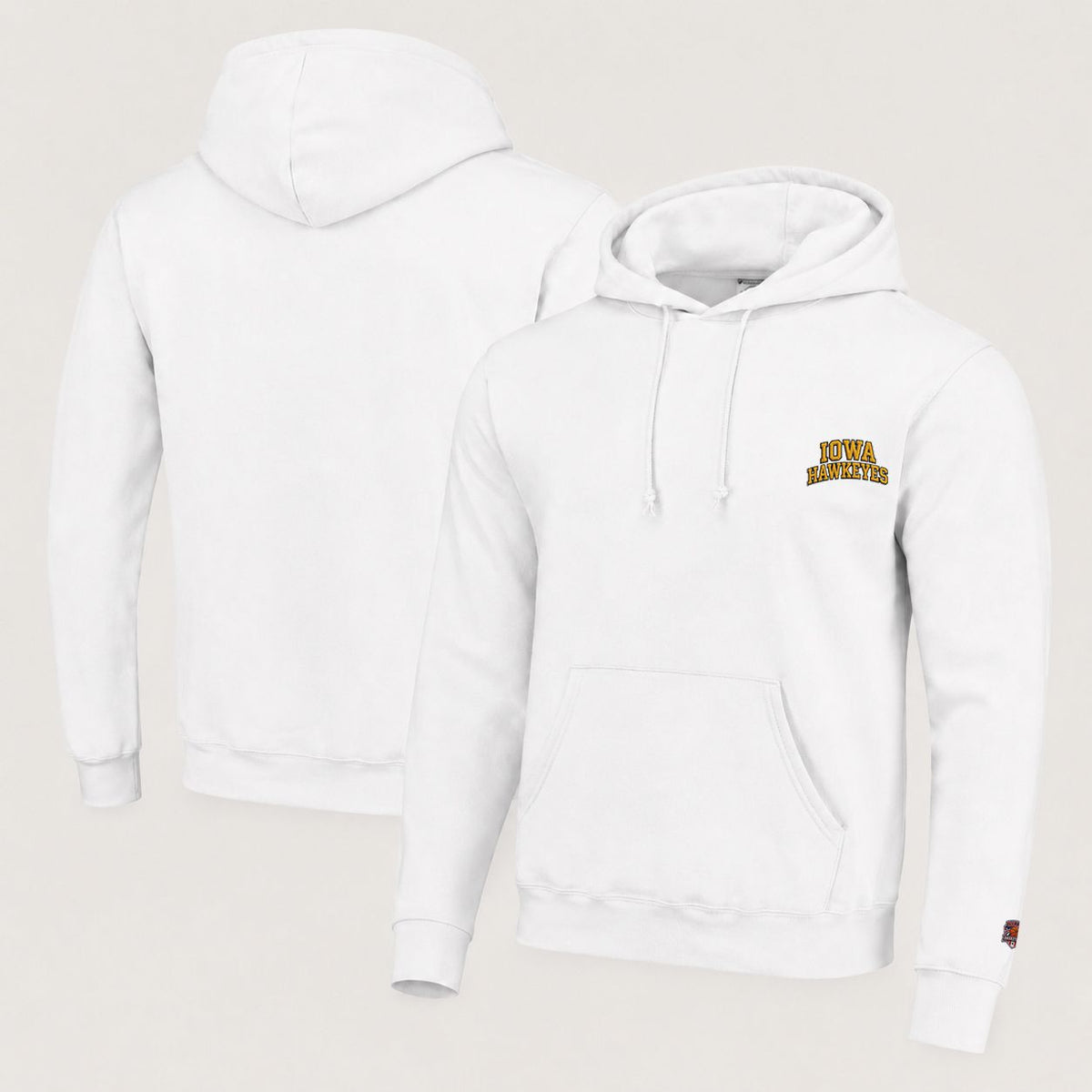 071 Iowa Hawkeyes Pullover Hoodie - Embroidered Logo Fleece Sweatshirt