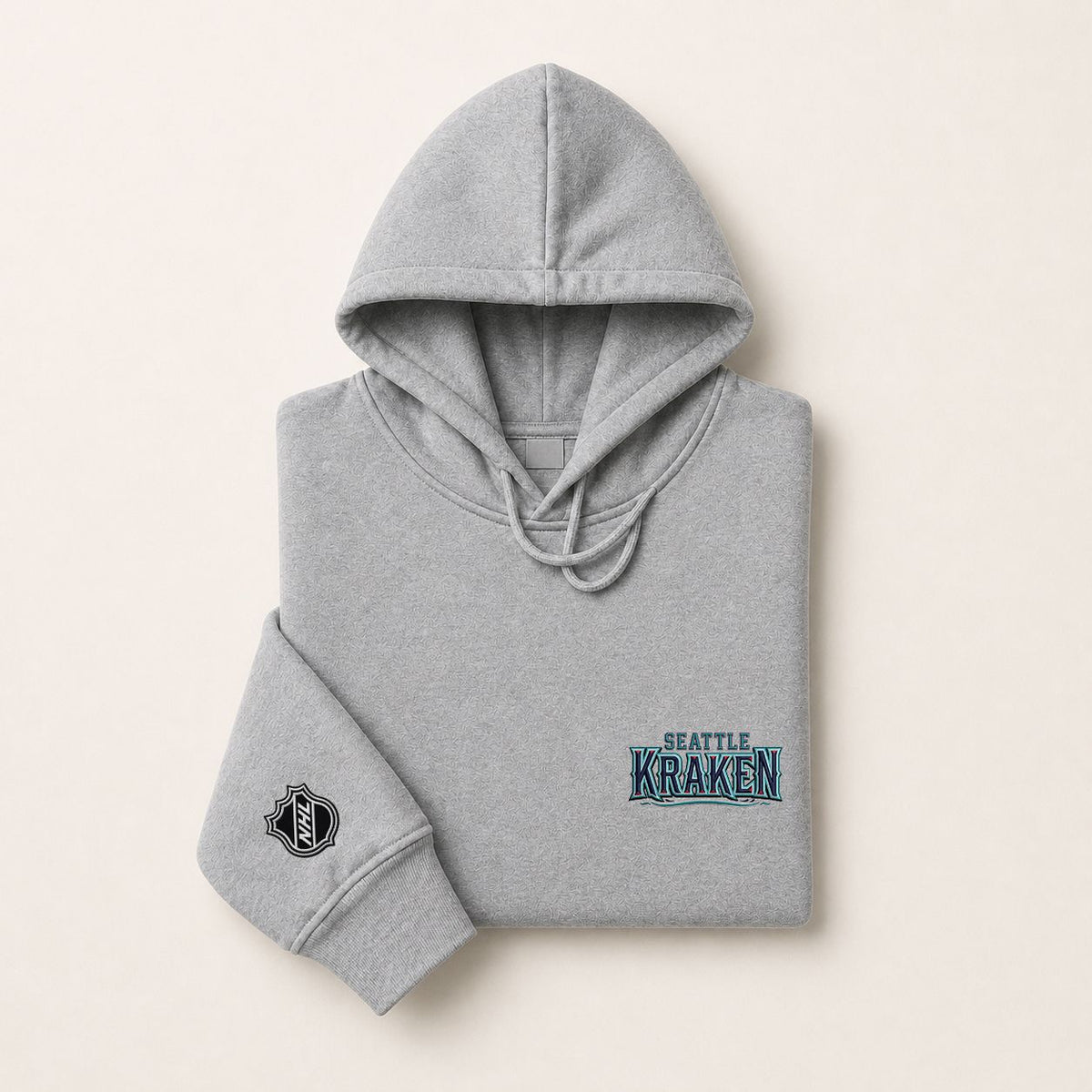 071 Seattle Kraken Pullover Hoodie - Embroidered Logo Fleece Sweatshirt