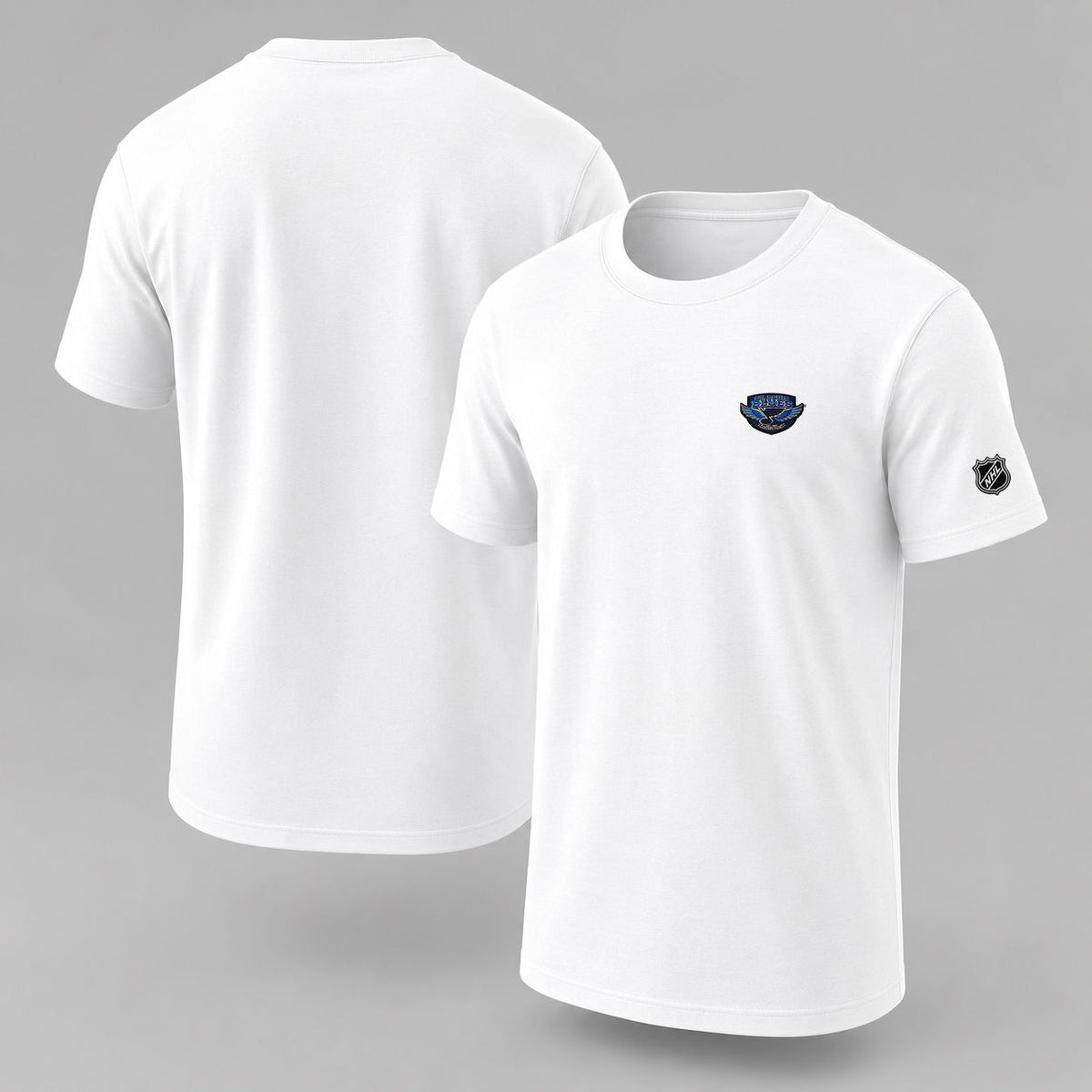 075 St Louis Blues Puff Embroidered Logo T-Shirt - Unisex Short Sleeve Tee