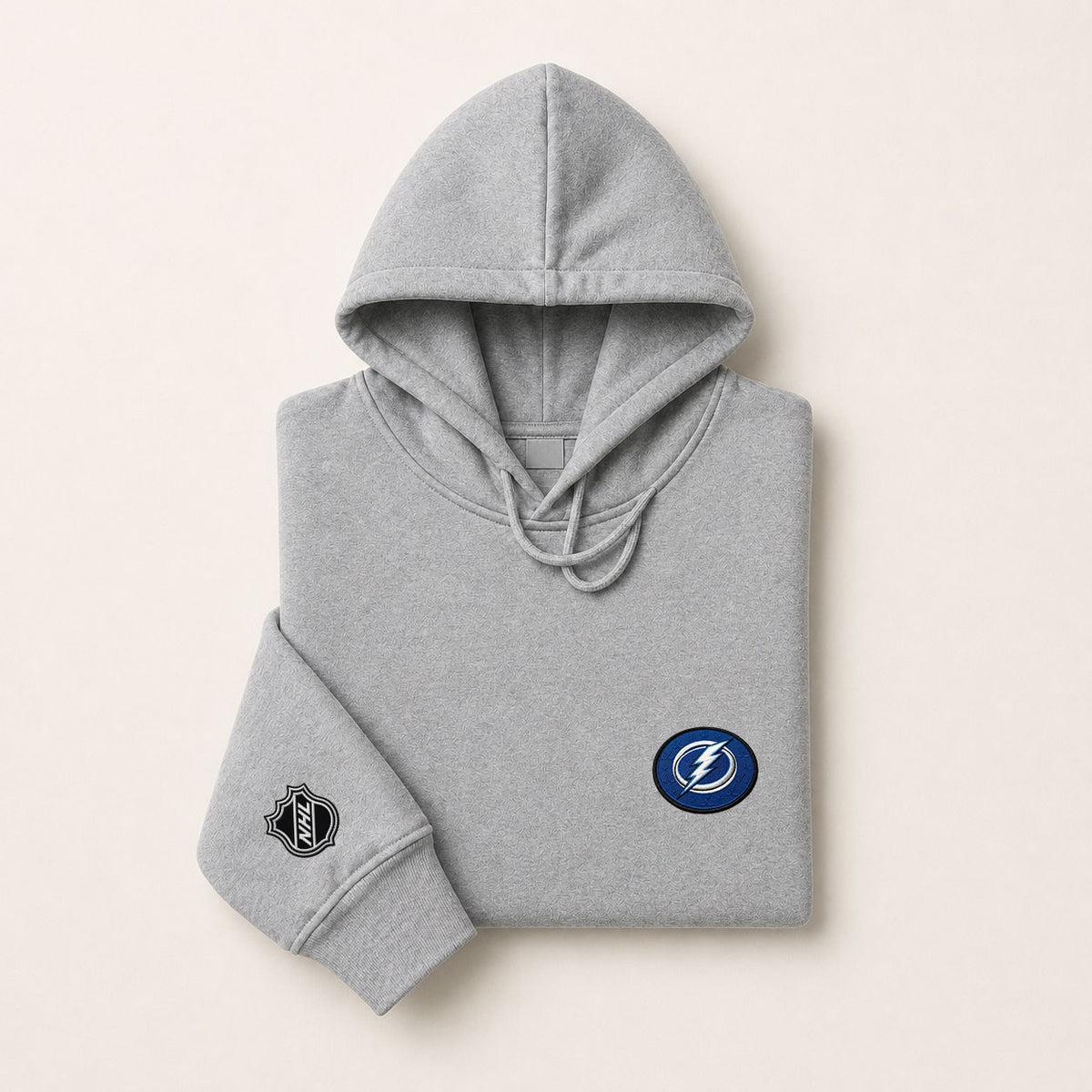 076 Tampa Bay Lightning Pullover Hoodie - Embroidered Logo Fleece Sweatshirt
