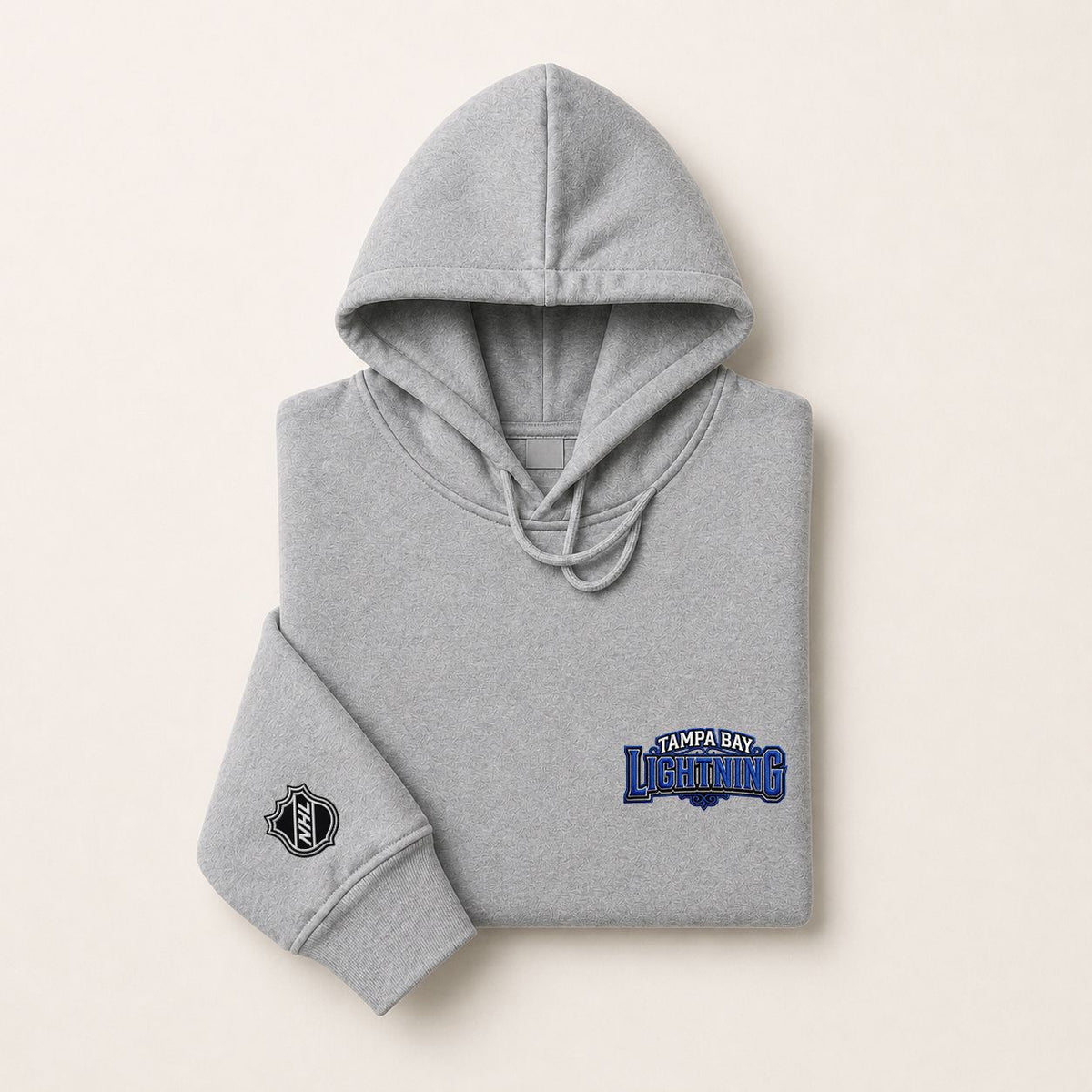 077 Tampa Bay Lightning Pullover Hoodie - Embroidered Logo Fleece Sweatshirt