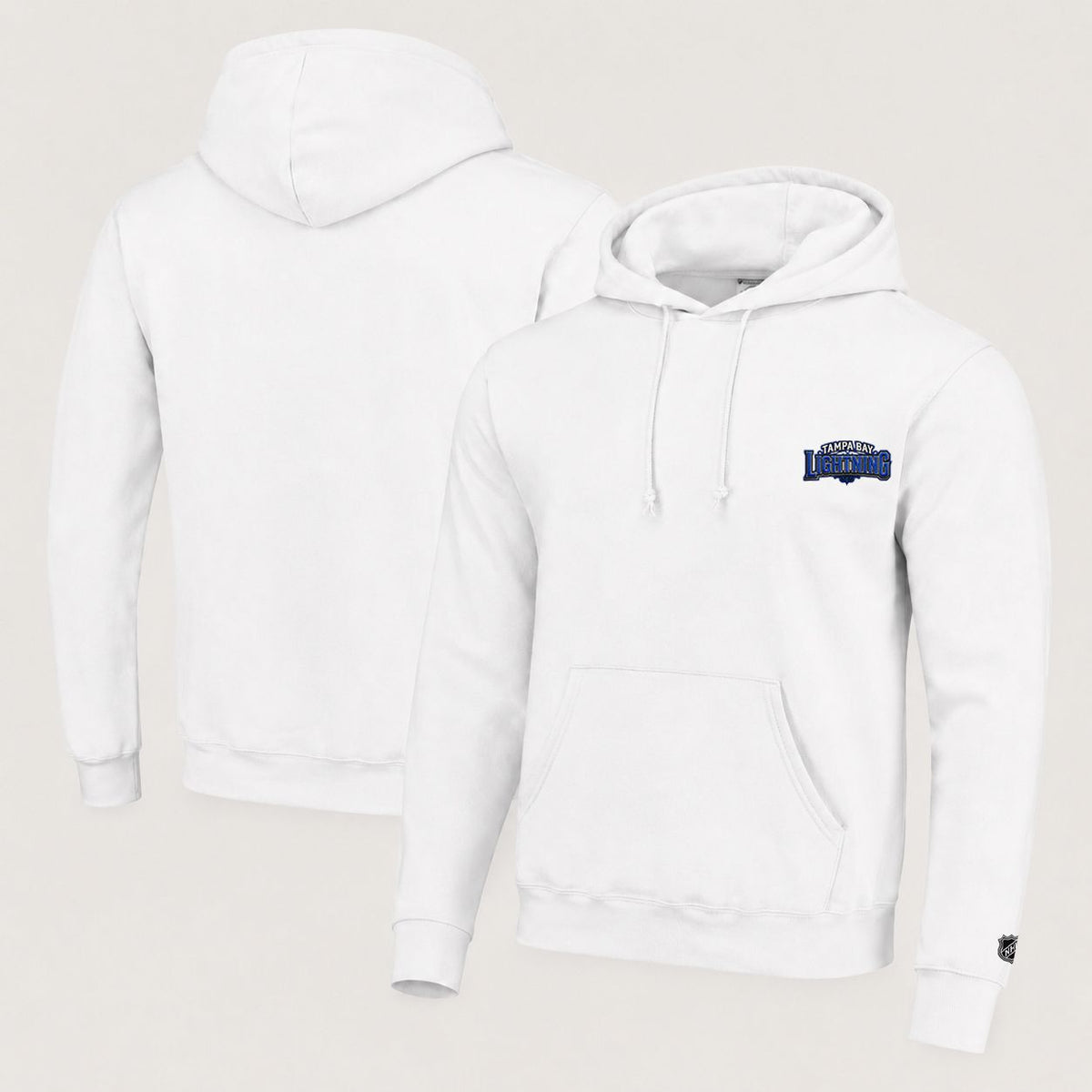 077 Tampa Bay Lightning Pullover Hoodie - Embroidered Logo Fleece Sweatshirt