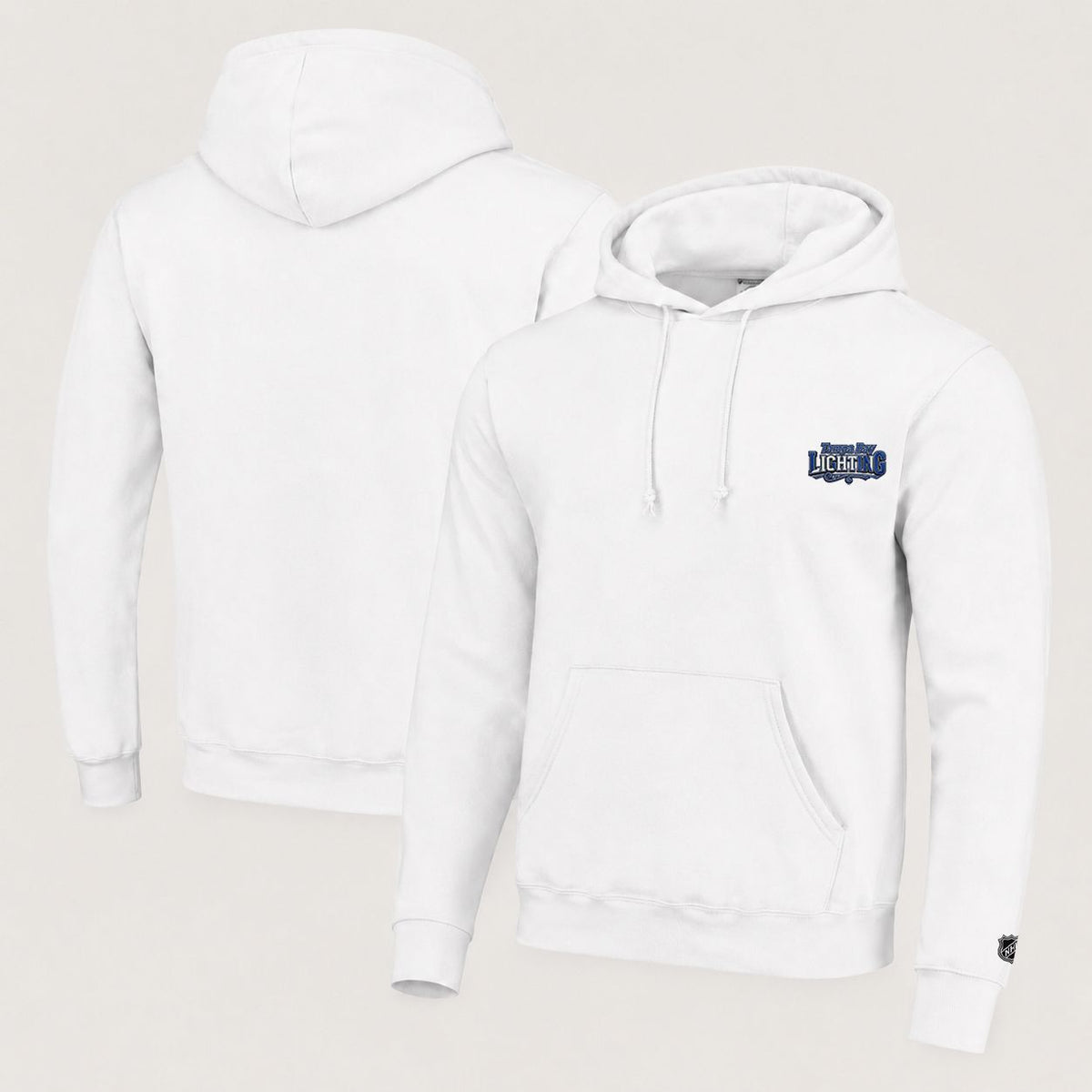 077 Tampa Bay Lightning Pullover Hoodie - Embroidered Logo Fleece Sweatshirt