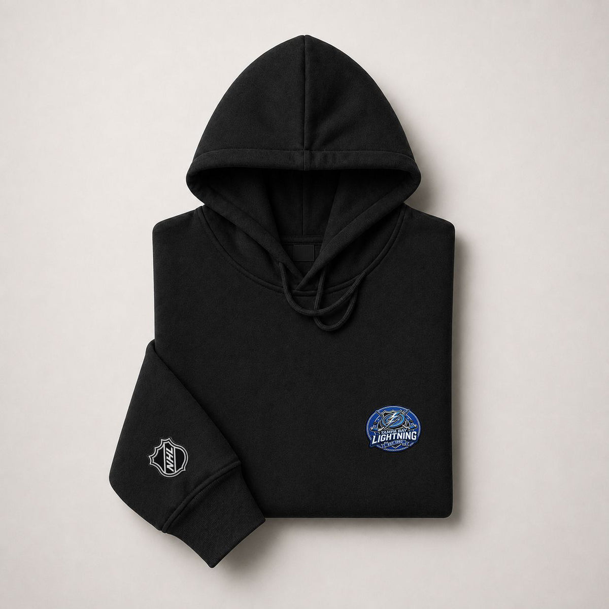 078 Tampa Bay Lightning Pullover Hoodie - Embroidered Logo Fleece Sweatshirt