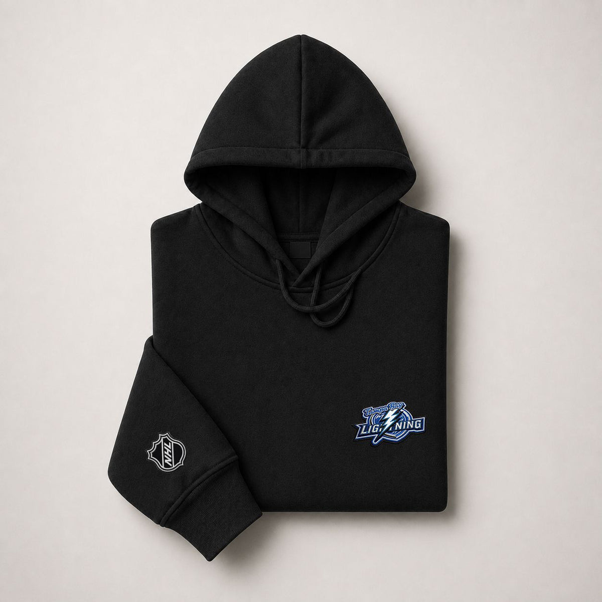 078 Tampa Bay Lightning Pullover Hoodie - Embroidered Logo Fleece Sweatshirt