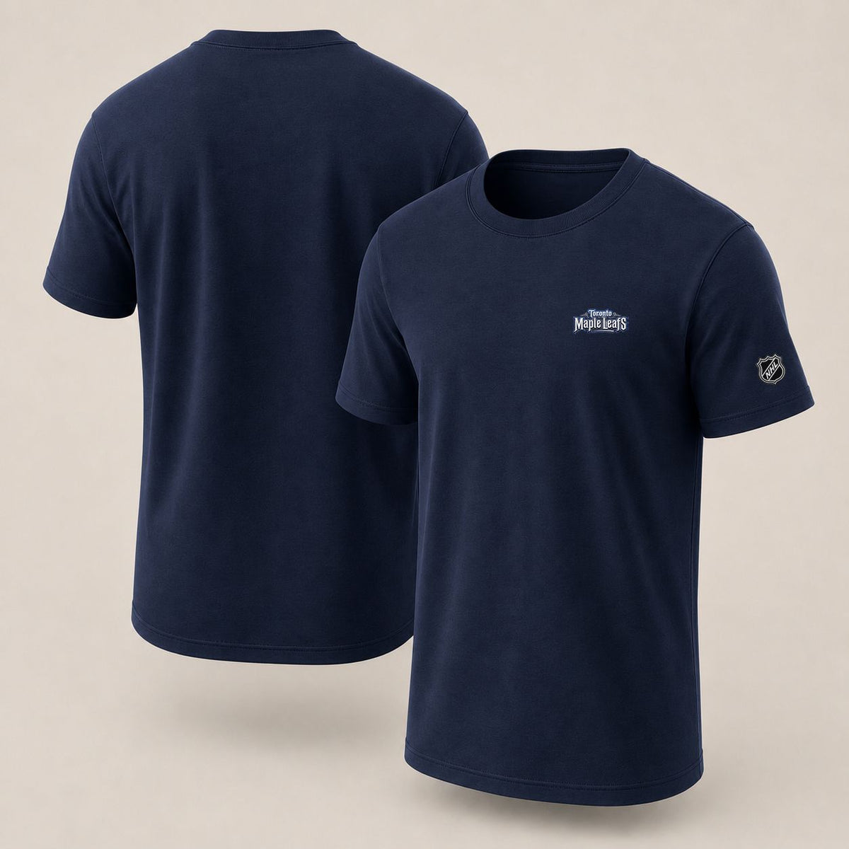 080 Toronto Maple Leafs Puff Embroidered Logo T-Shirt - Unisex Short Sleeve Tee