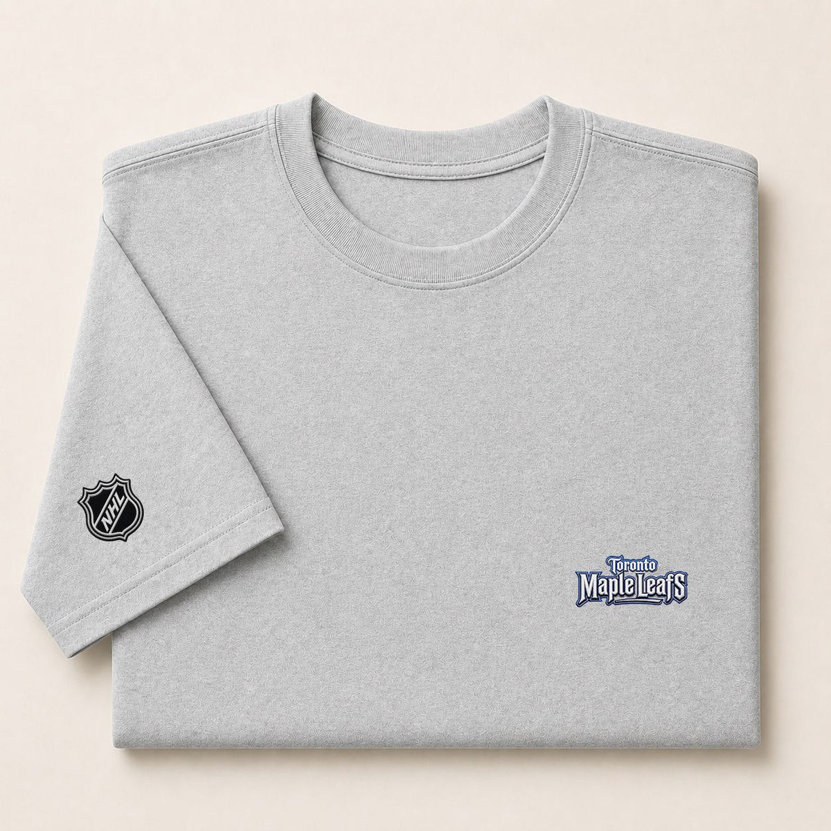 080 Toronto Maple Leafs Puff Embroidered Logo T-Shirt - Unisex Short Sleeve Tee