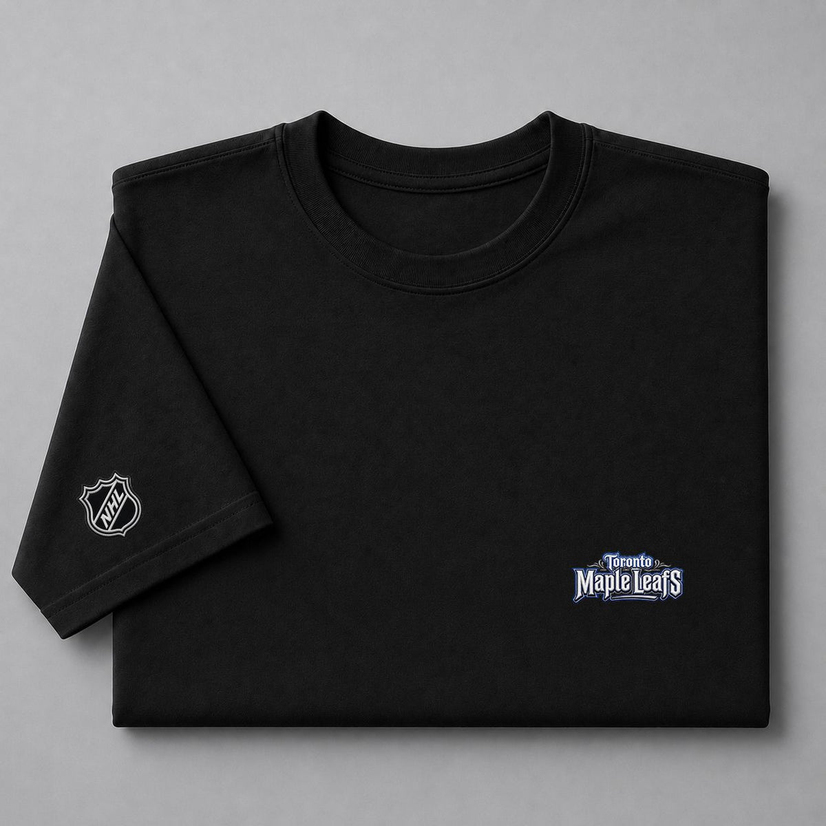 080 Toronto Maple Leafs Puff Embroidered Logo T-Shirt - Unisex Short Sleeve Tee