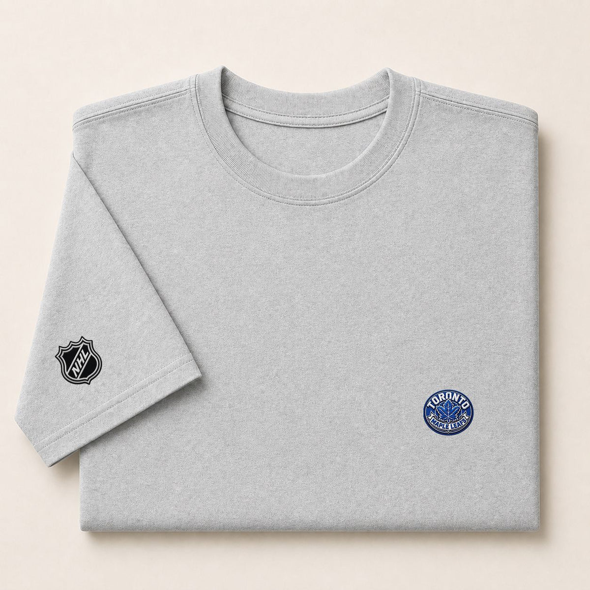 081 Toronto Maple Leafs Puff Embroidered Logo T-Shirt - Unisex Short Sleeve Tee
