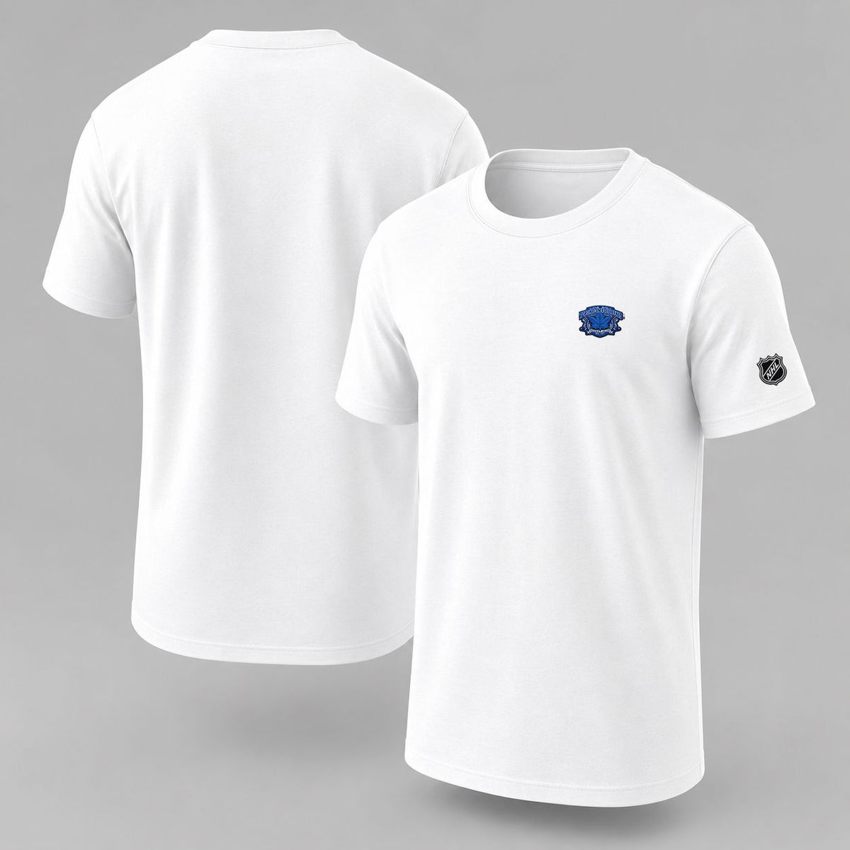 081 Toronto Maple Leafs Puff Embroidered Logo T-Shirt - Unisex Short Sleeve Tee