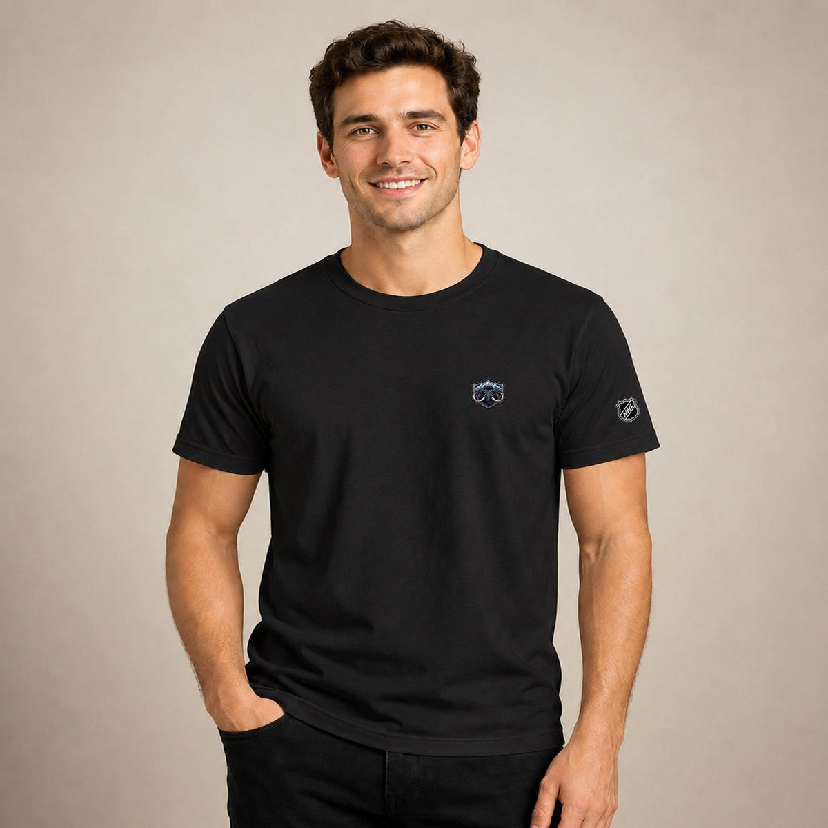 082 Utah Mammoth Puff Embroidered Logo T-Shirt - Unisex Short Sleeve Tee