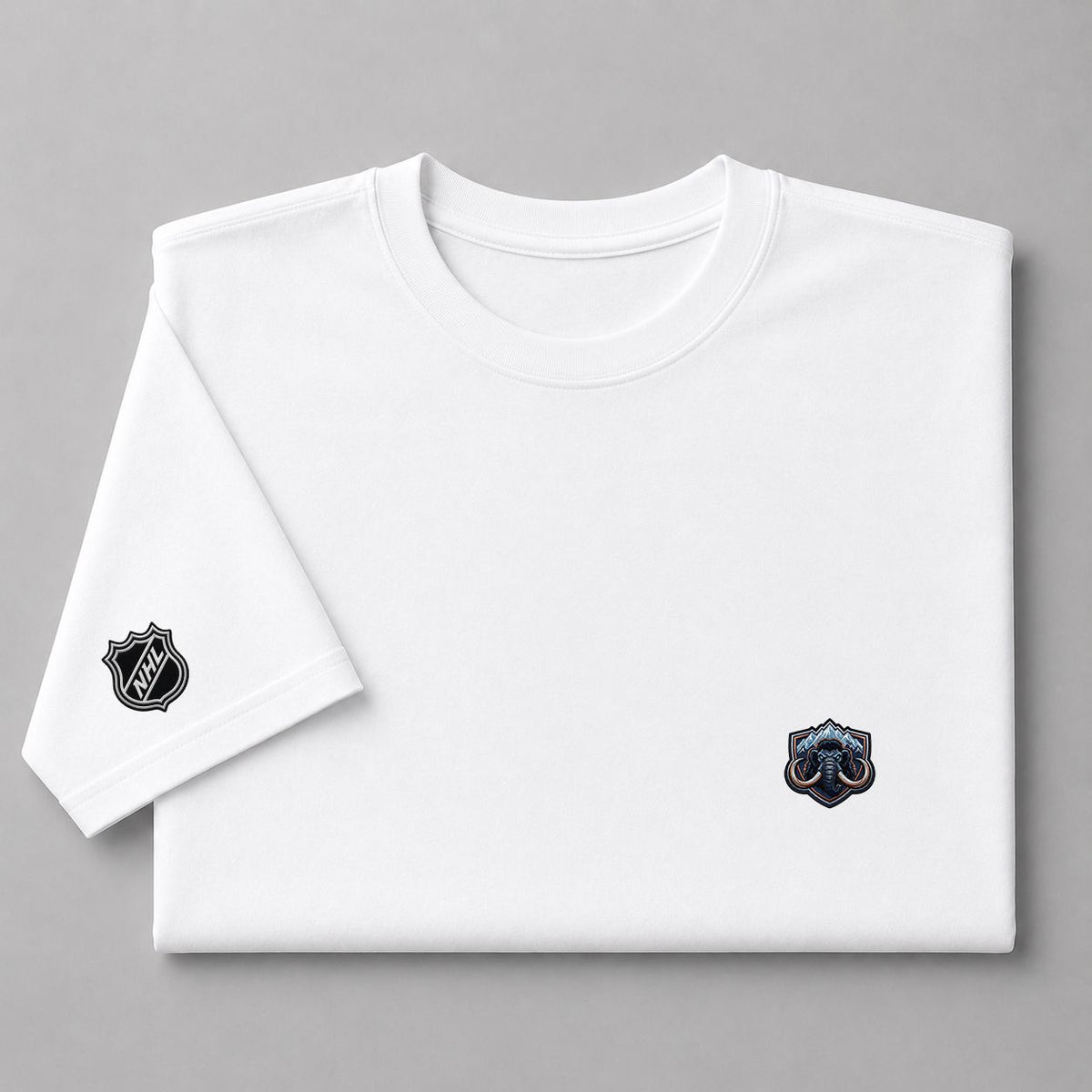 082 Utah Mammoth Puff Embroidered Logo T-Shirt - Unisex Short Sleeve Tee