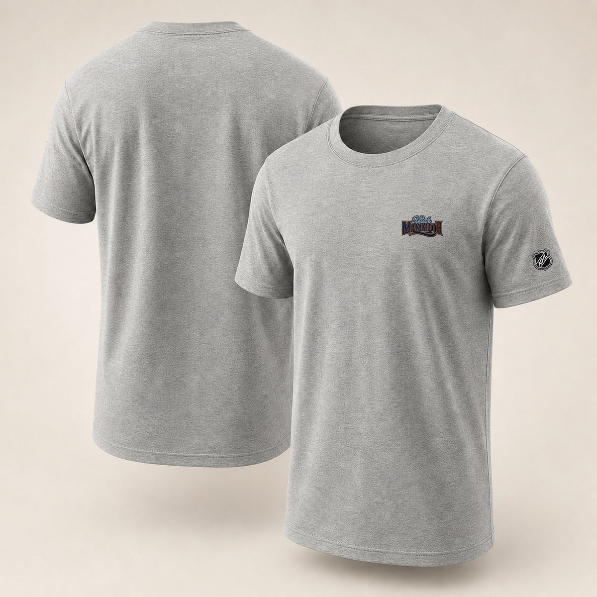 083 Utah Mammoth Puff Embroidered Logo T-Shirt - Unisex Short Sleeve Tee