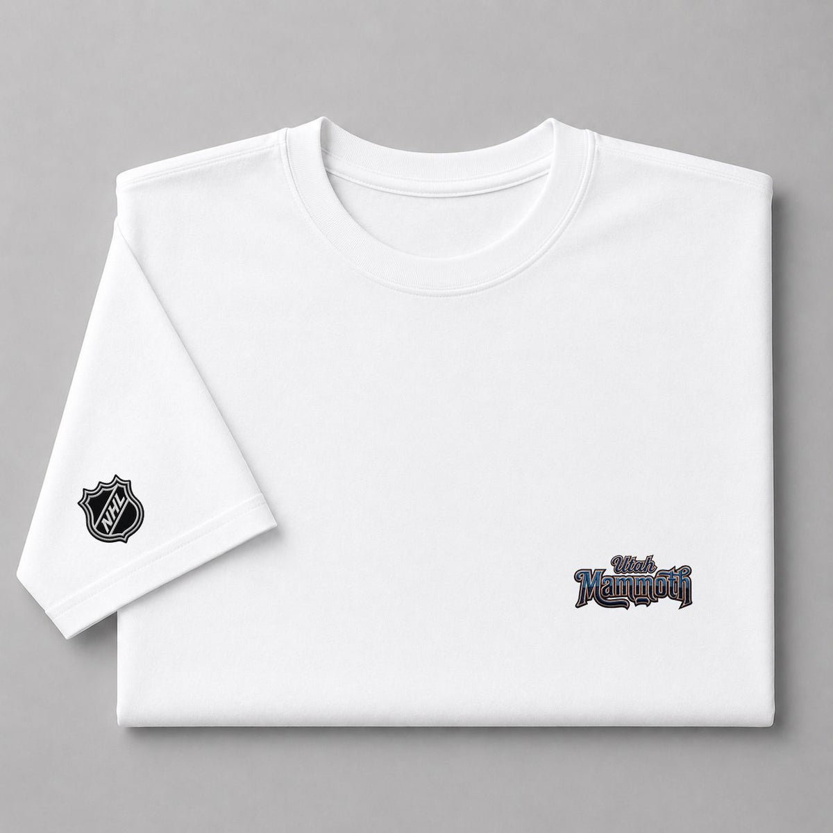 083 Utah Mammoth Puff Embroidered Logo T-Shirt - Unisex Short Sleeve Tee