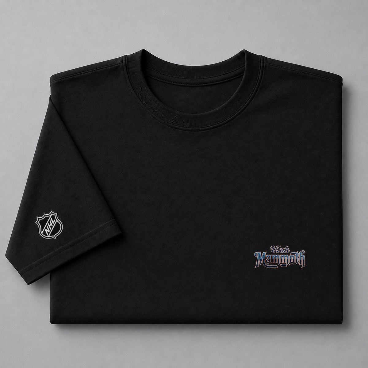 083 Utah Mammoth Puff Embroidered Logo T-Shirt - Unisex Short Sleeve Tee