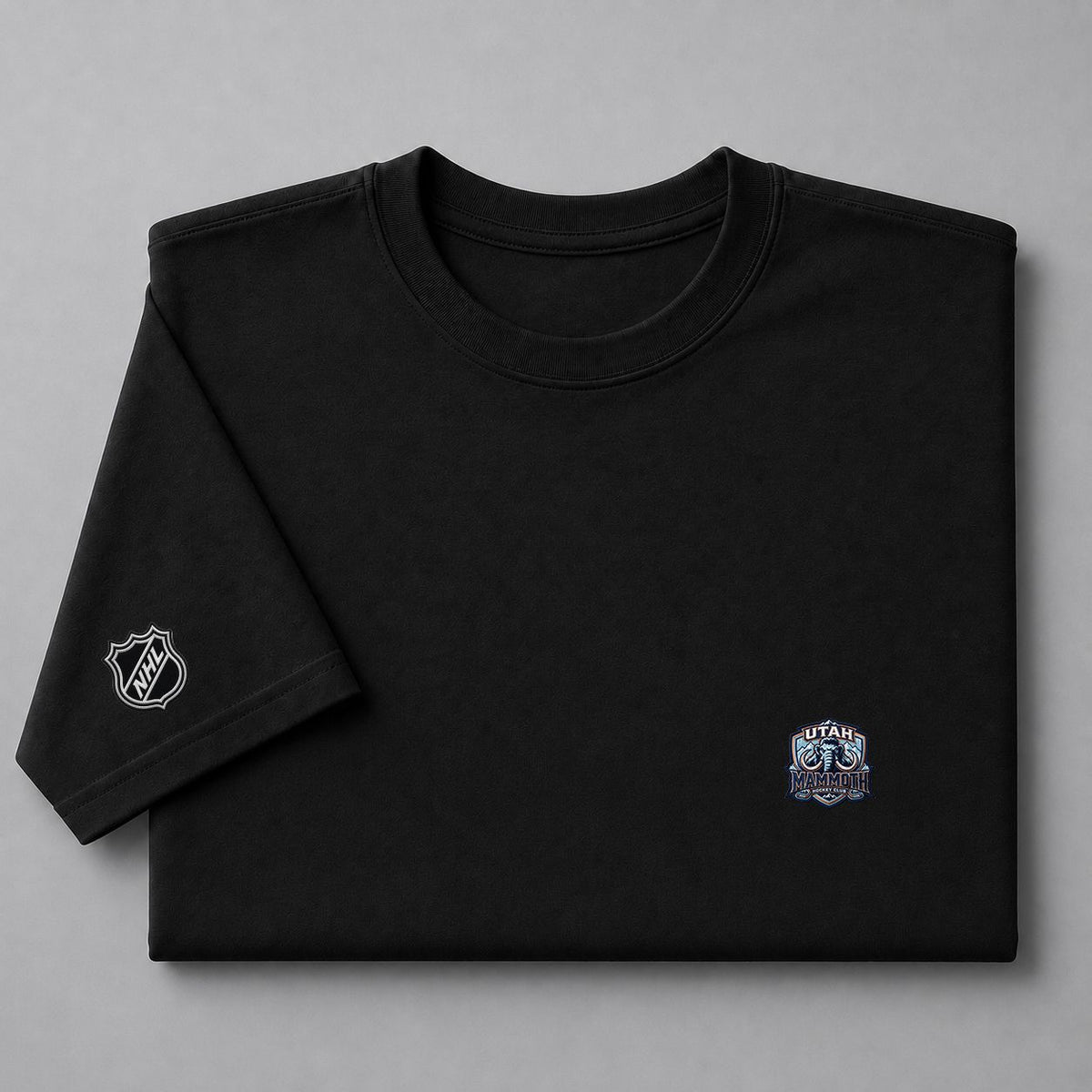 084 Utah Mammoth Puff Embroidered Logo T-Shirt - Unisex Short Sleeve Tee