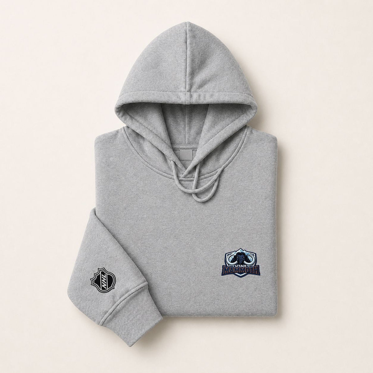 084 Utah Mammoth Pullover Hoodie - Embroidered Logo Fleece Sweatshirt