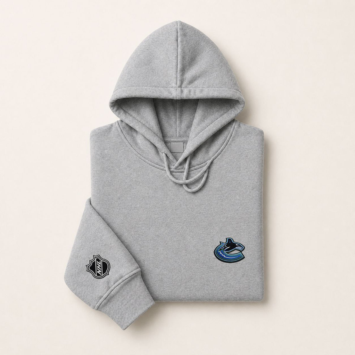085 Vancouver Canucks Pullover Hoodie - Embroidered Logo Fleece Sweatshirt