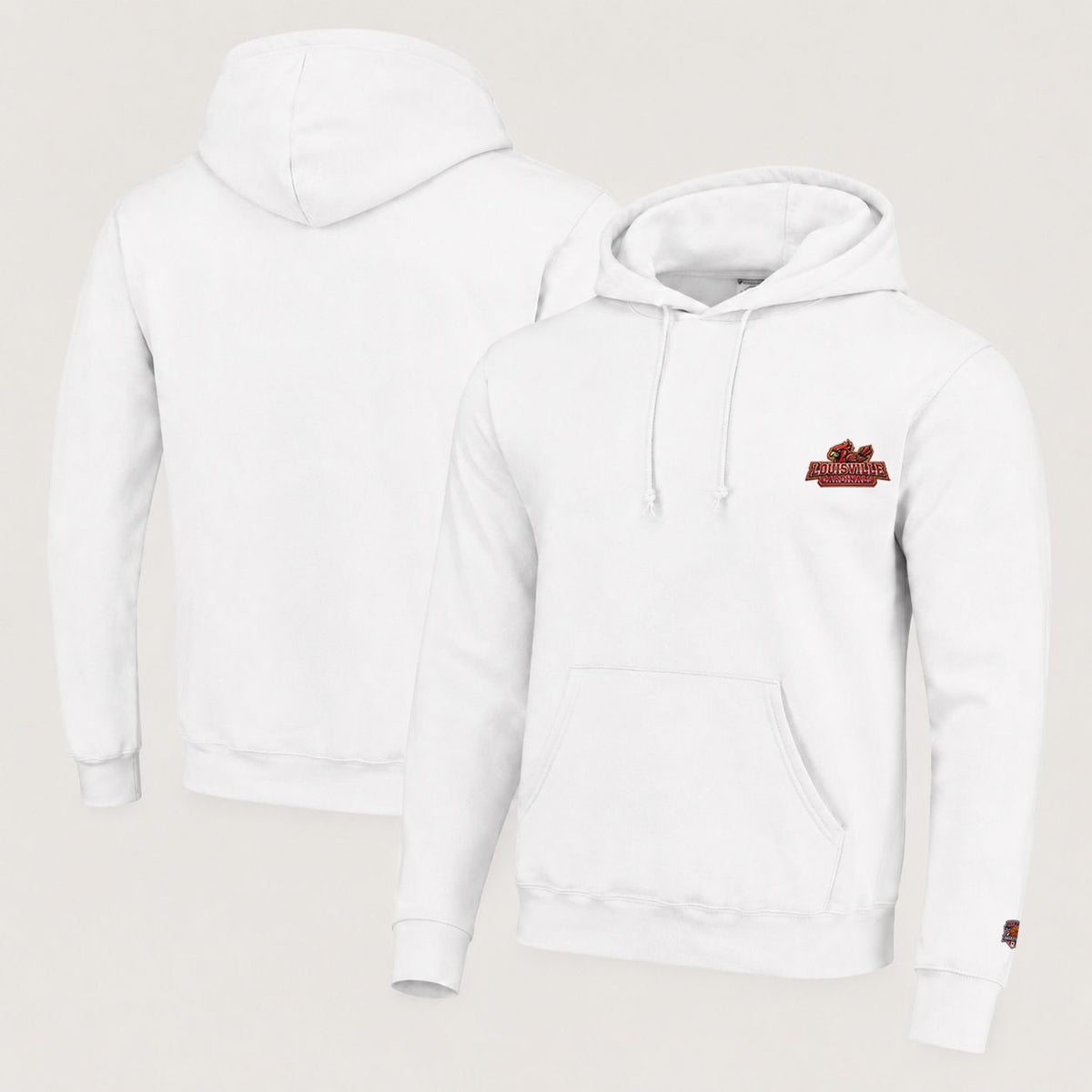 087 Louisville Cardinals Pullover Hoodie - Embroidered Logo Fleece Sweatshirt