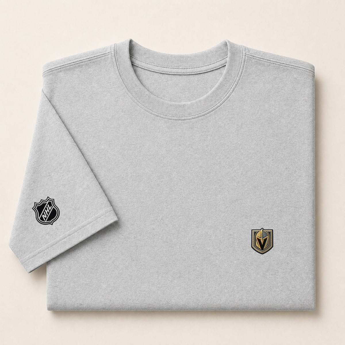088 Vegas Golden Knights Puff Embroidered Logo T-Shirt - Unisex Short Sleeve Tee