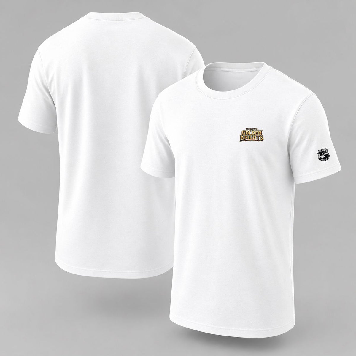 089 Vegas Golden Knights Puff Embroidered Logo T-Shirt - Unisex Short Sleeve Tee