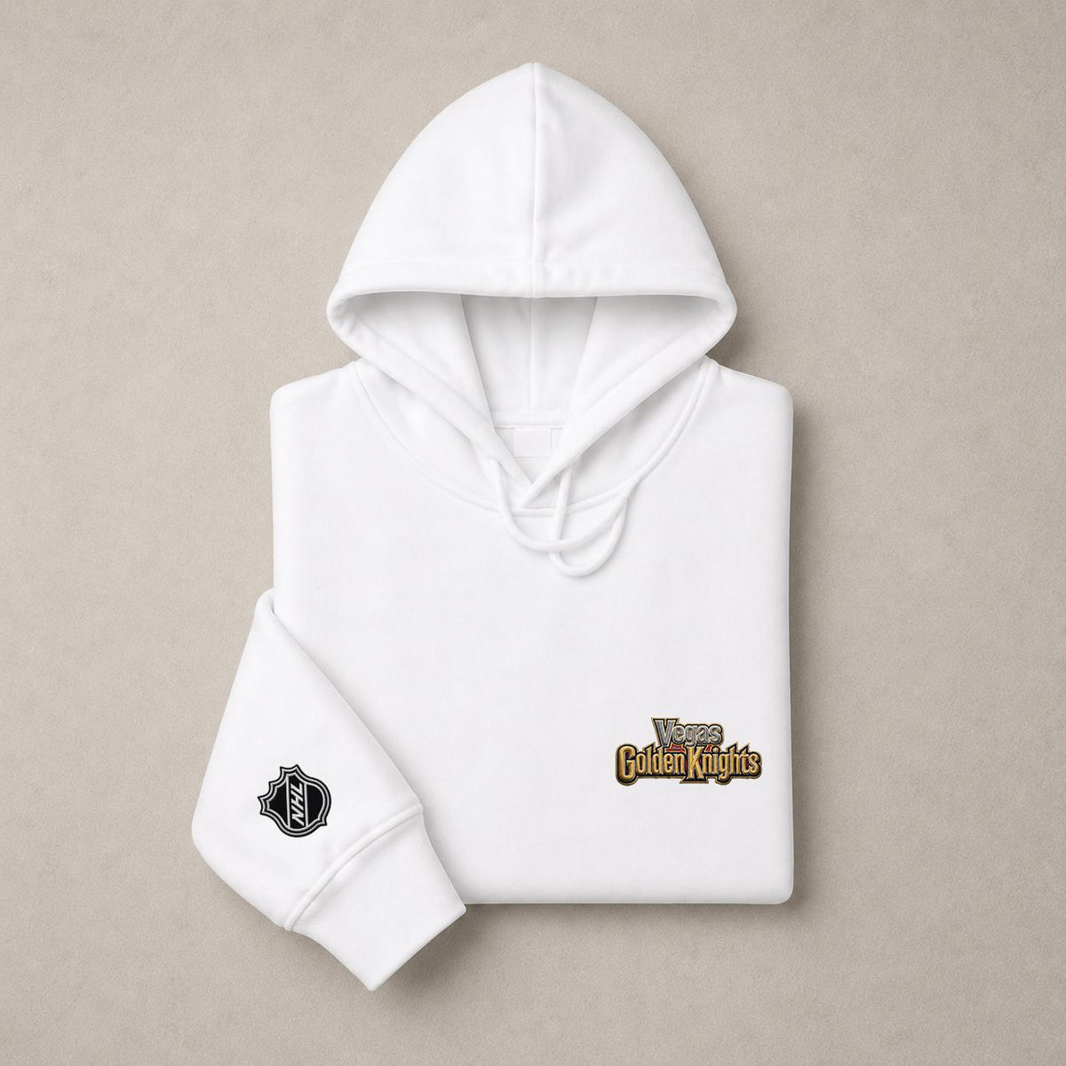 089 Vegas Golden Knights Pullover Hoodie - Embroidered Logo Fleece Sweatshirt