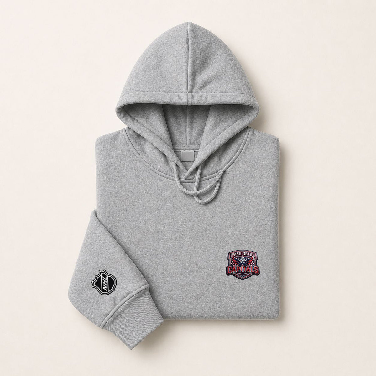 093 Washington Capitals Pullover Hoodie - Embroidered Logo Fleece Sweatshirt