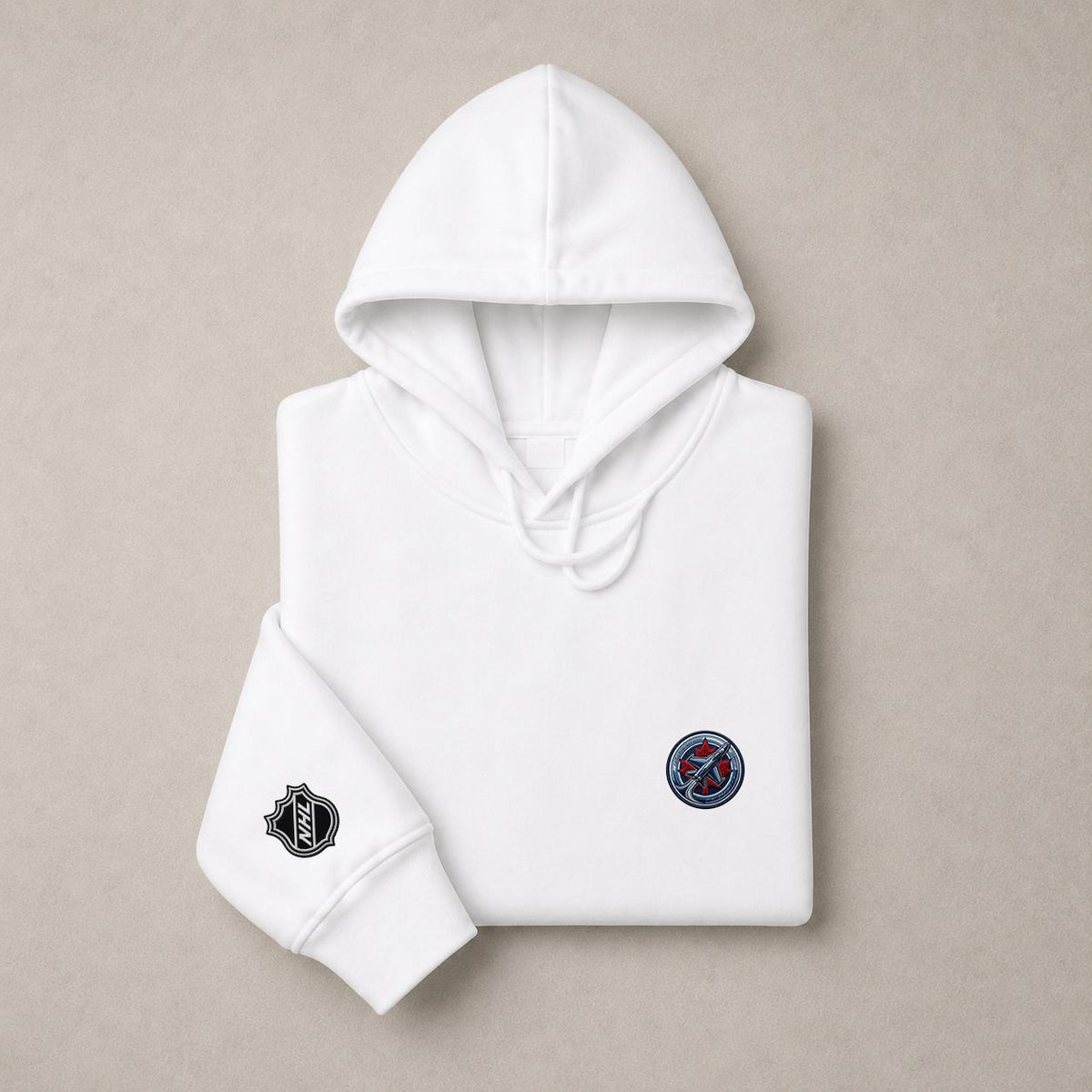 094 Winnipeg Jets Pullover Hoodie - Embroidered Logo Fleece Sweatshirt