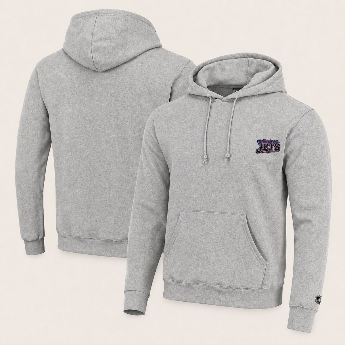 095 Winnipeg Jets Pullover Hoodie - Embroidered Logo Fleece Sweatshirt