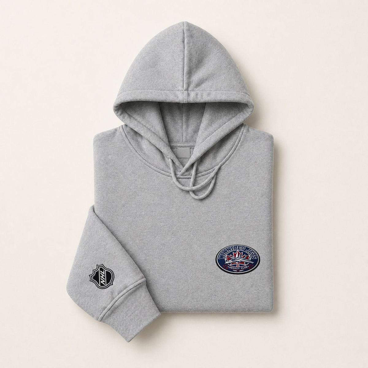 096 Winnipeg Jets Pullover Hoodie - Embroidered Logo Fleece Sweatshirt