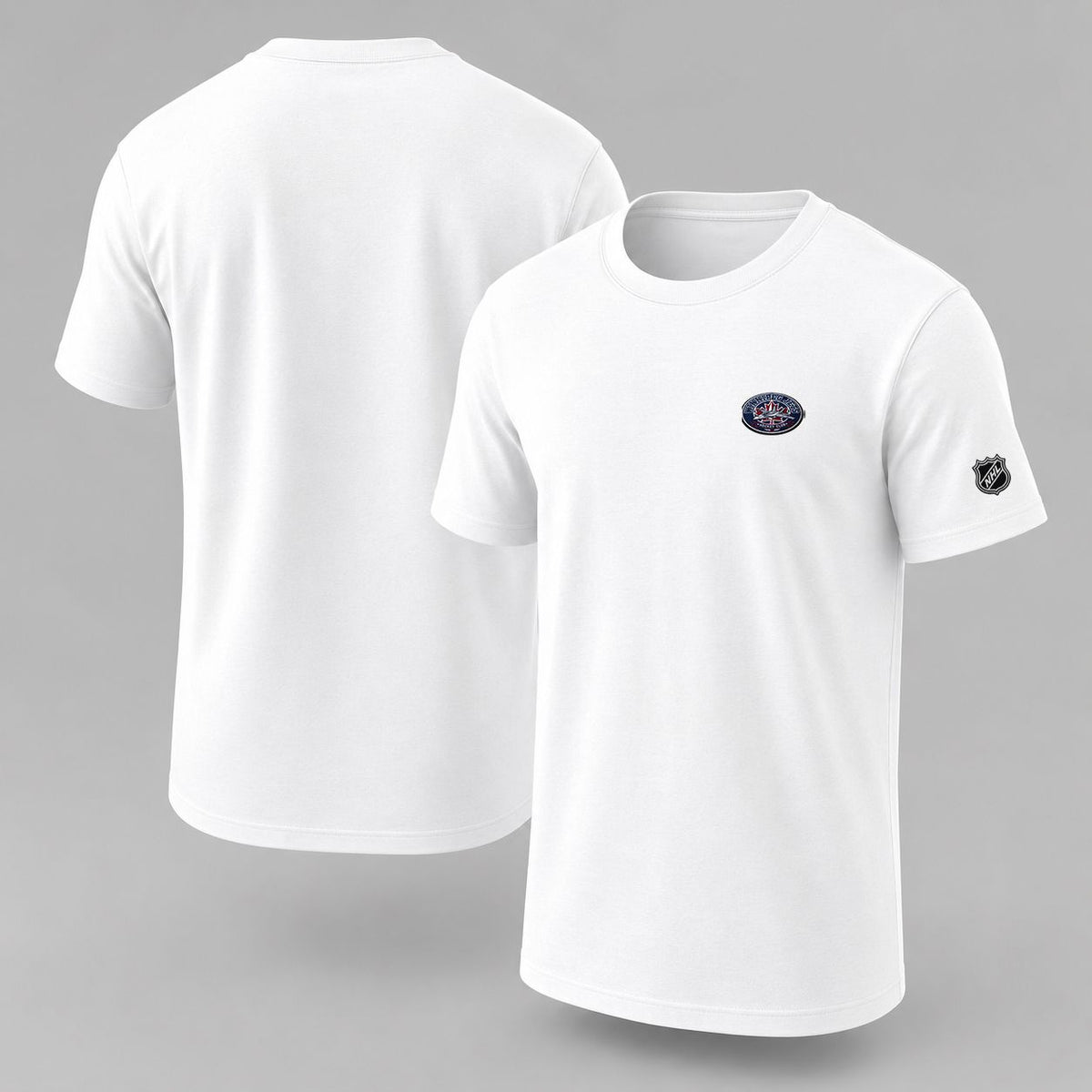 096 Winnipeg Jets Puff Embroidered Logo T-Shirt - Unisex Short Sleeve Tee