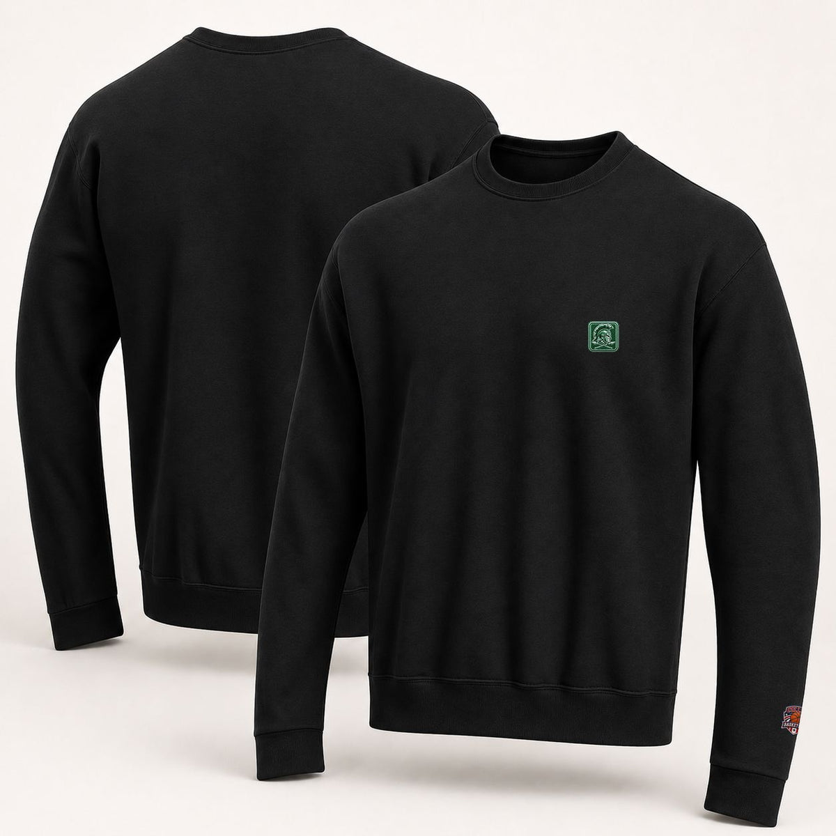 097 Michigan State Spartans Embroidered Logo Crewneck Sweatshirt - Unisex Adult Pullover