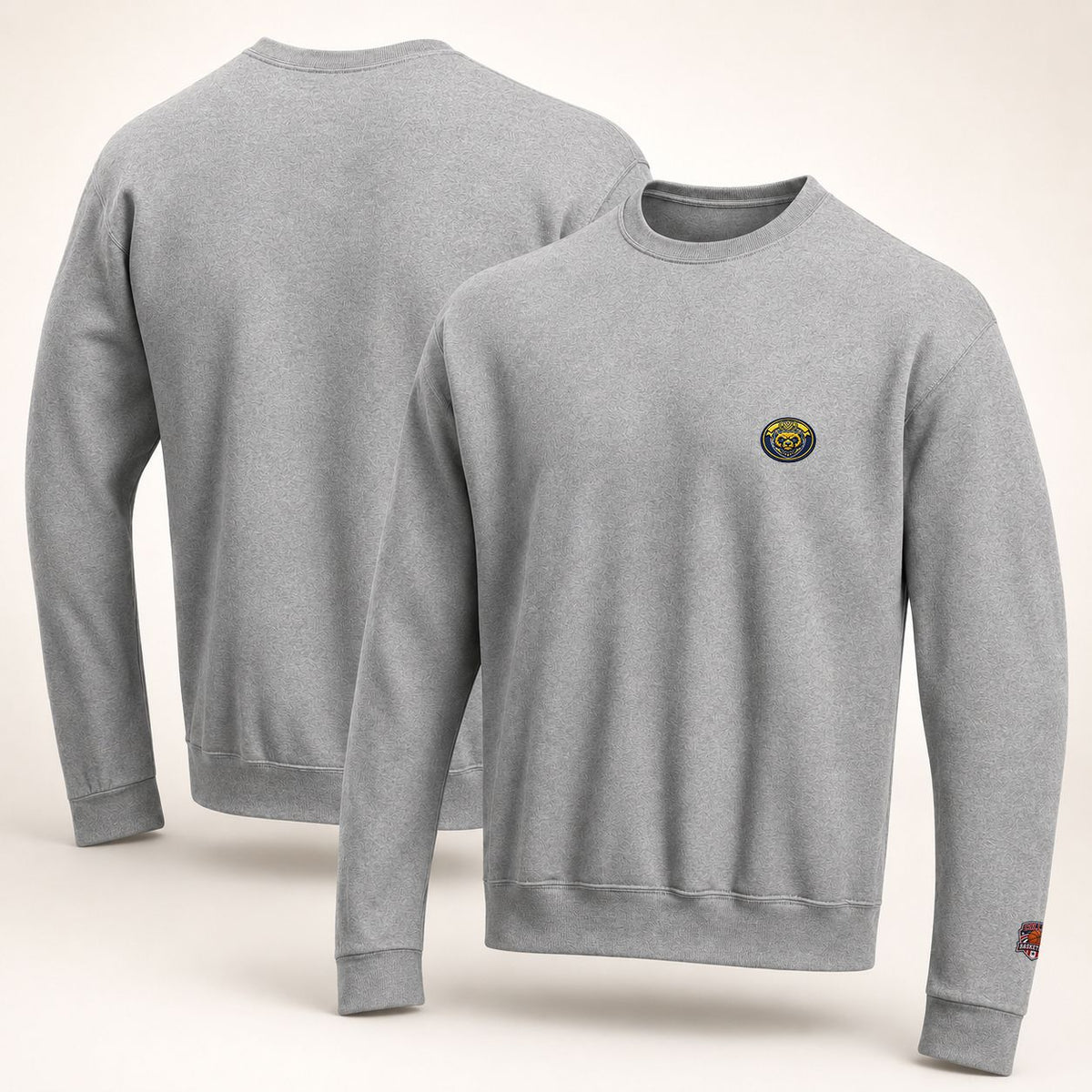 100 Michigan Wolverines Embroidered Logo Crewneck Sweatshirt - Unisex Adult Pullover
