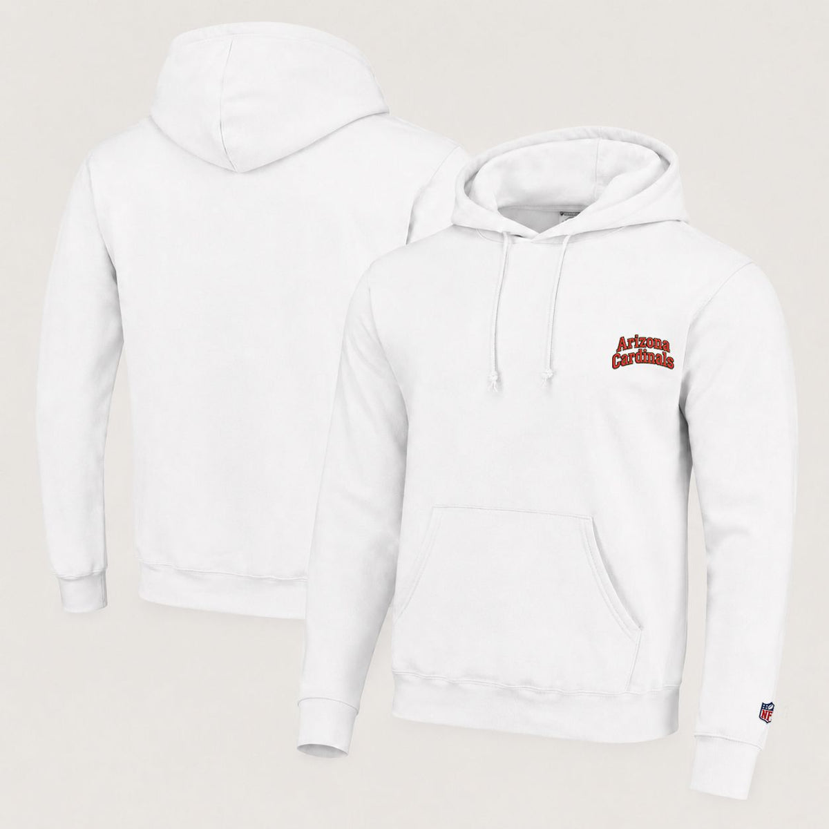 Arizona Cardinals Embroidered Pullover Hoodie - Embroidered Logo Fleece Sweatshirt