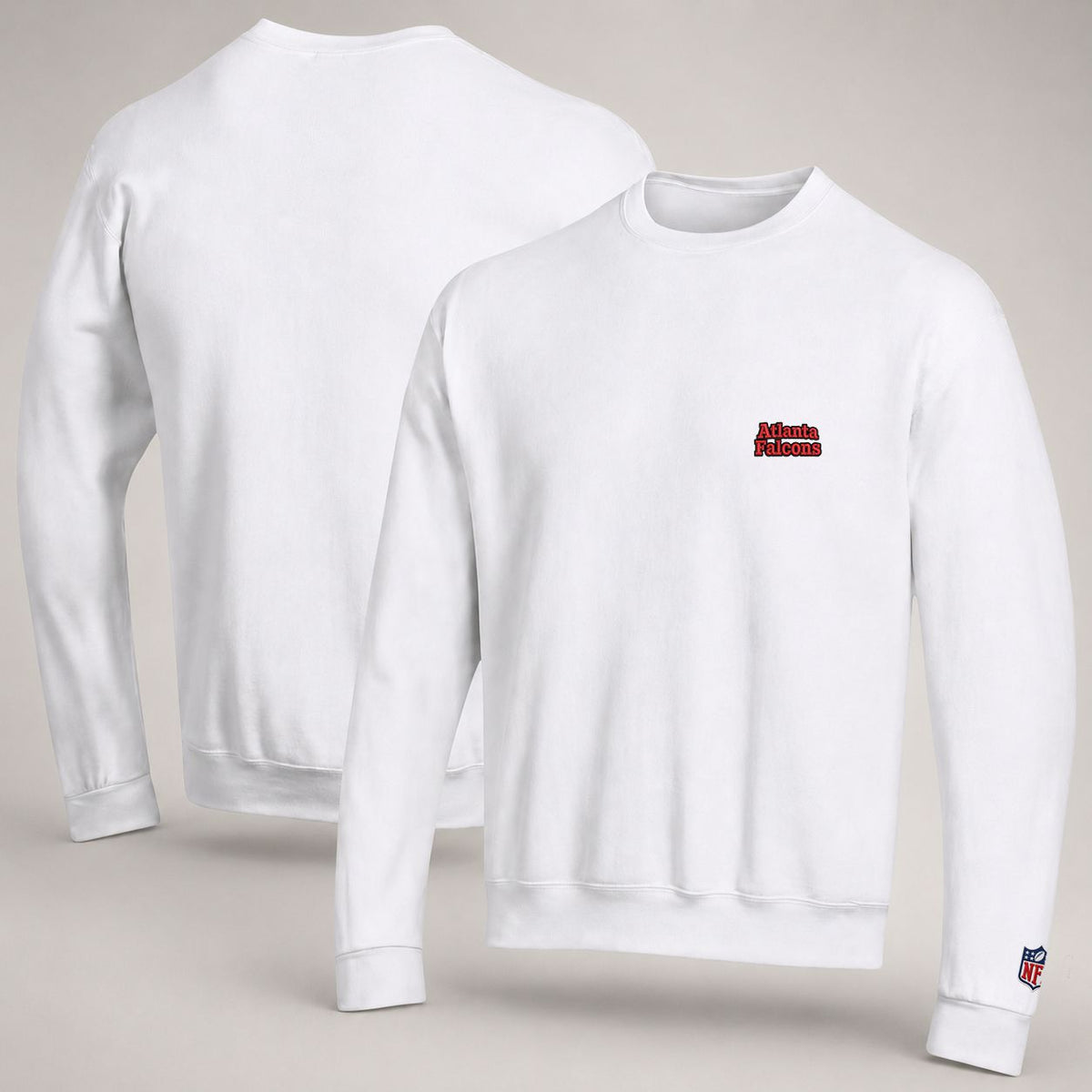 Atlanta Falcons Embroidered Logo Crewneck Sweatshirt - Unisex Adult Pullover