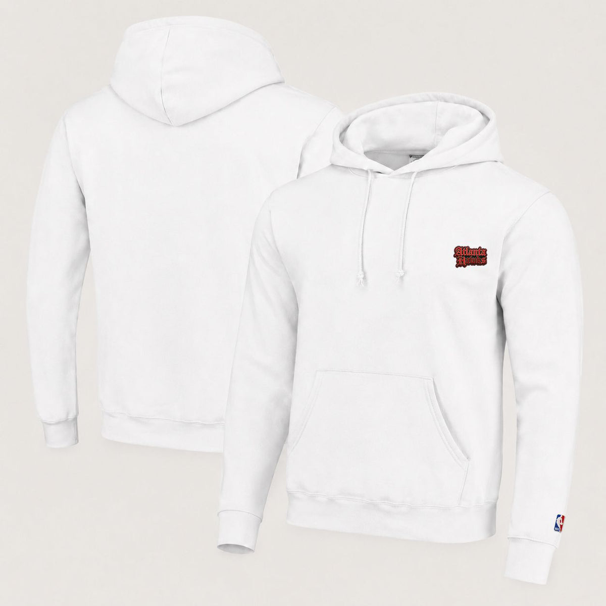 Atlanta Hawks Embroidered Pullover Hoodie - Embroidered Logo Fleece Sweatshirt