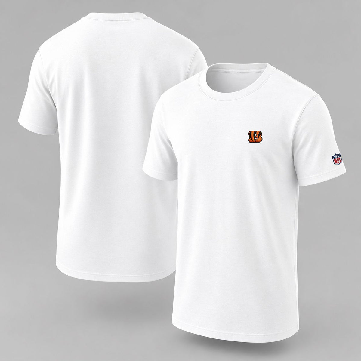 Cincinnati Bengals Logo Embroidery Embroidered Logo Puff Embroidered Logo T-Shirt - Unisex Short Sleeve Tee