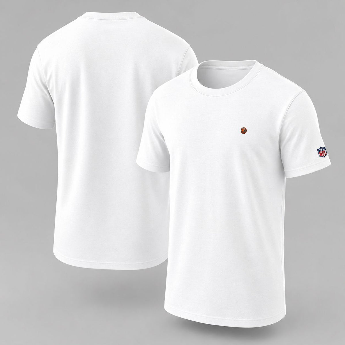 Cleveland Browns Logo Embroidered Logo Puff Embroidered Logo T-Shirt - Unisex Short Sleeve Tee