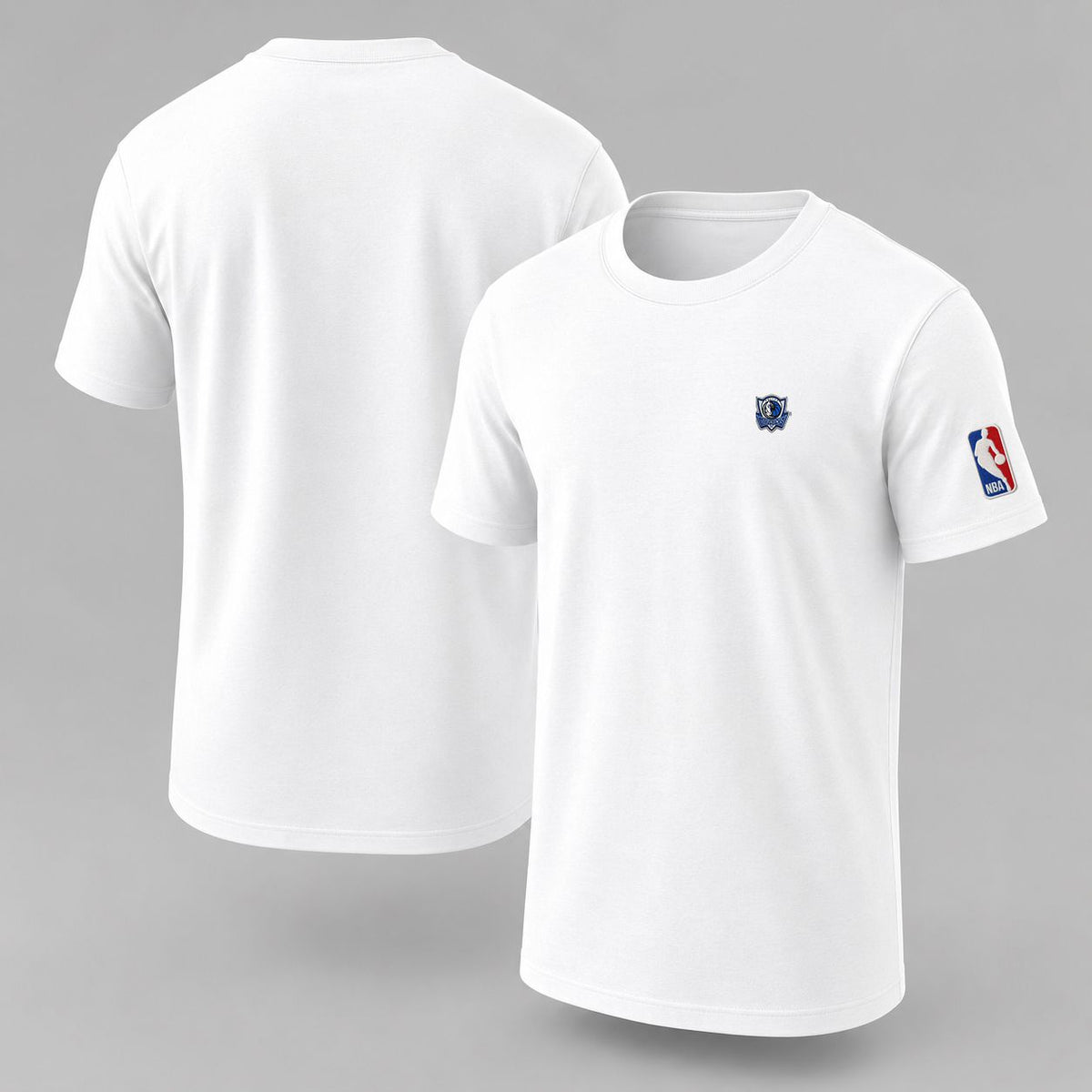 Dallas Mavericks Logo Embroidered Logo Puff Embroidered Logo T-Shirt - Unisex Short Sleeve Tee